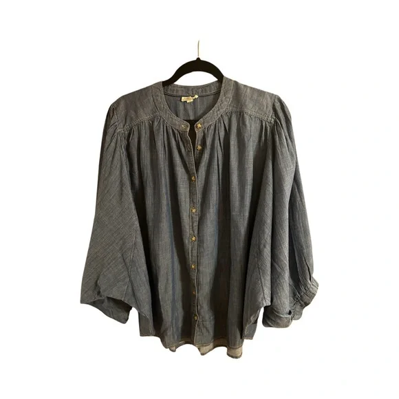 Anthropologie Blue Blouse - Picture 8 of 9